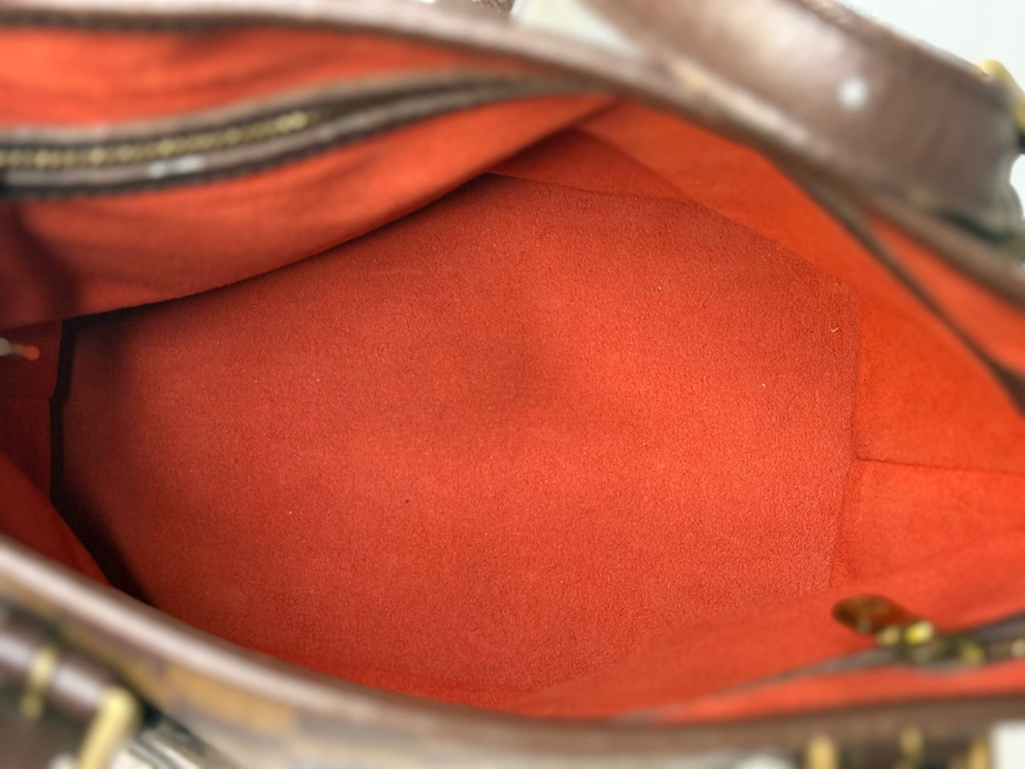 Louis Vuitton Damier Ebene Bucket Bag with Pouch