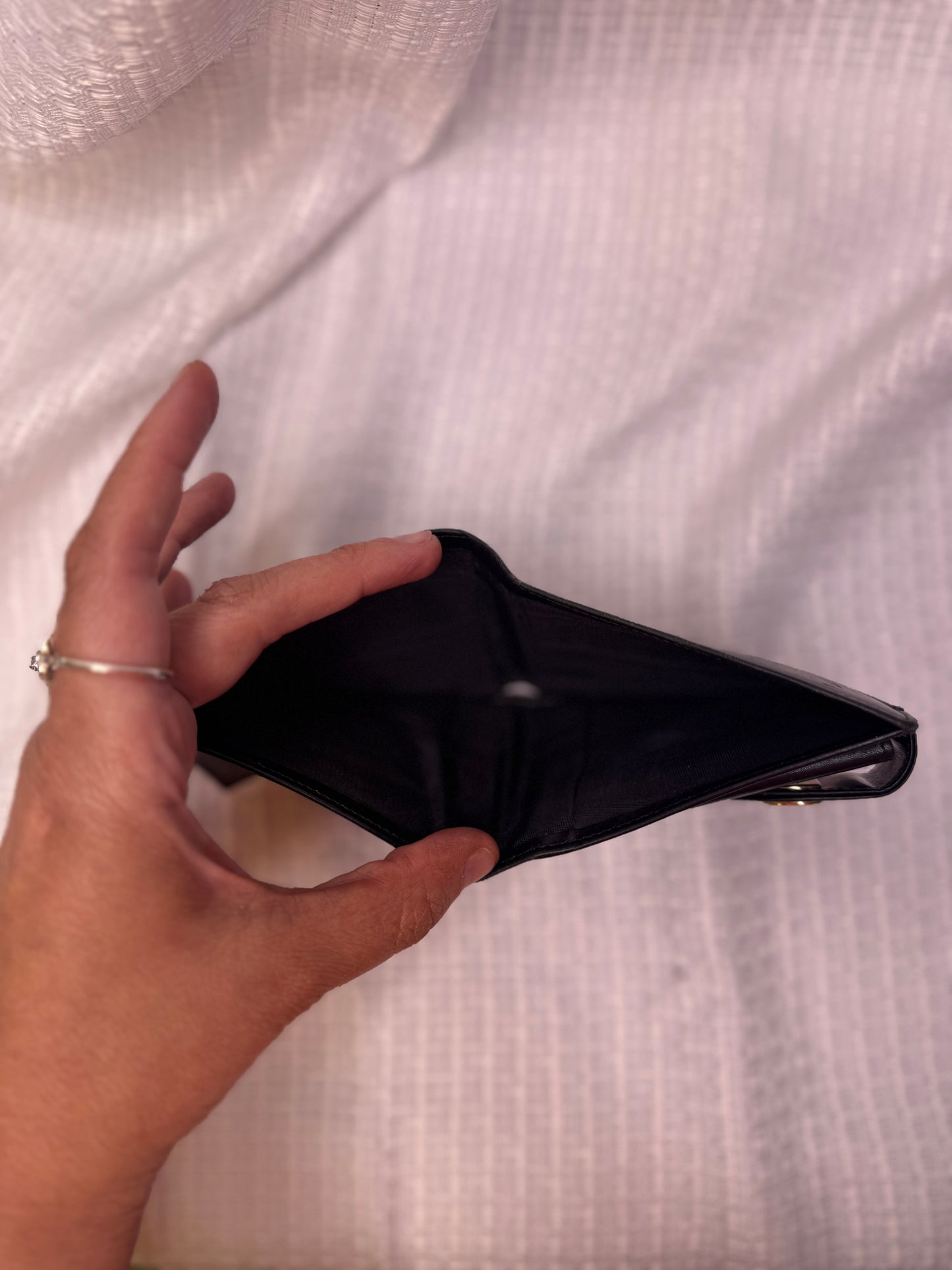 Salvatore Ferragamo Black Leather Wallet