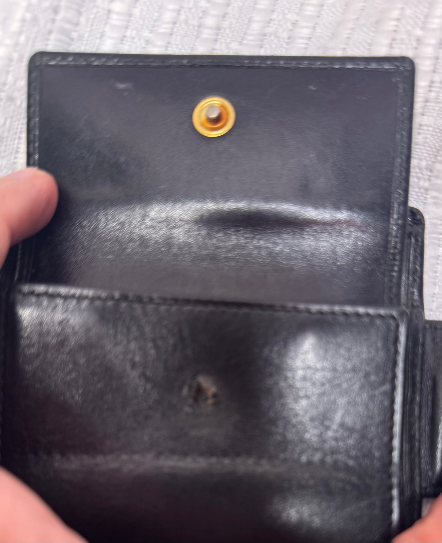 Salvatore Ferragamo Black Leather Wallet